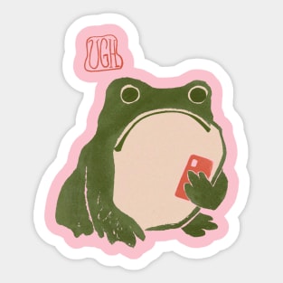 Ugh Matsumoto Hoji Frog Art Print Sticker